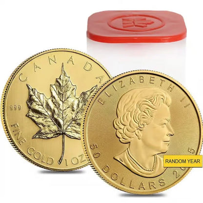1 oz Canadian Gold Maple Leaf $50 Coin (Random Year)